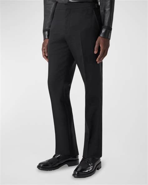 burgundy burberry tuxedo pants|Burberry Men's Turner EKD Tuxedo Pants .